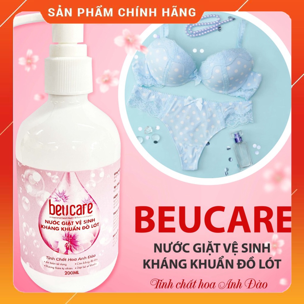 Nước Giặt Đồ Lót Chuyên Dụng BeUcare Hand Wash For Feminine Panties 200ml