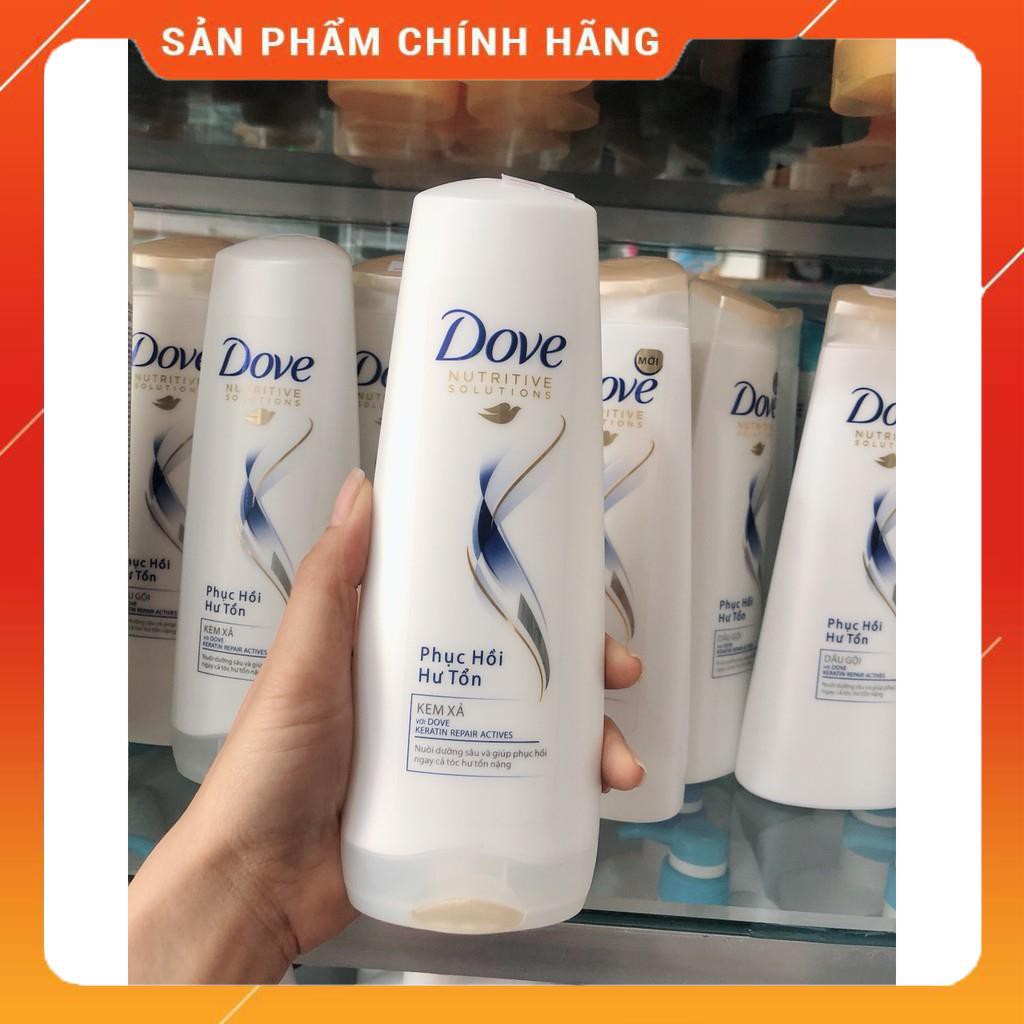 Dầu Gội Dove Phục Hồi Hư Tổn - Dưỡng tóc Bồng bềnh