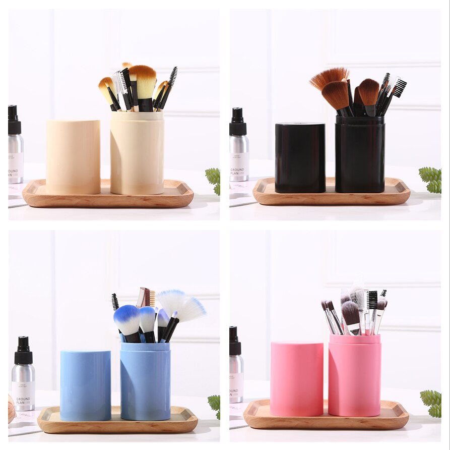 [Hàng mới về] 12 Cọ trang điểm chuyên nghiệp có hộp đựng sử dụng tiện lợi