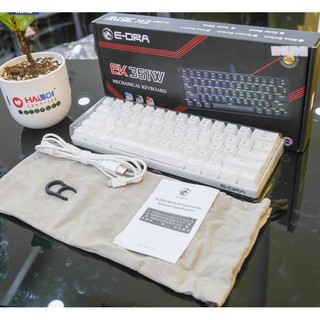 Bàn phím cơ không dây E-DRA EK361W V2 Bluetooth - Layout 61 phím - LED RGB