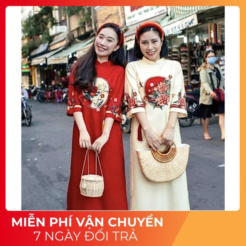 Áo cách tân mẹ và bé siêu xinh _áo cách tân cát tường may sẵn chất lụa mịn cao cấp