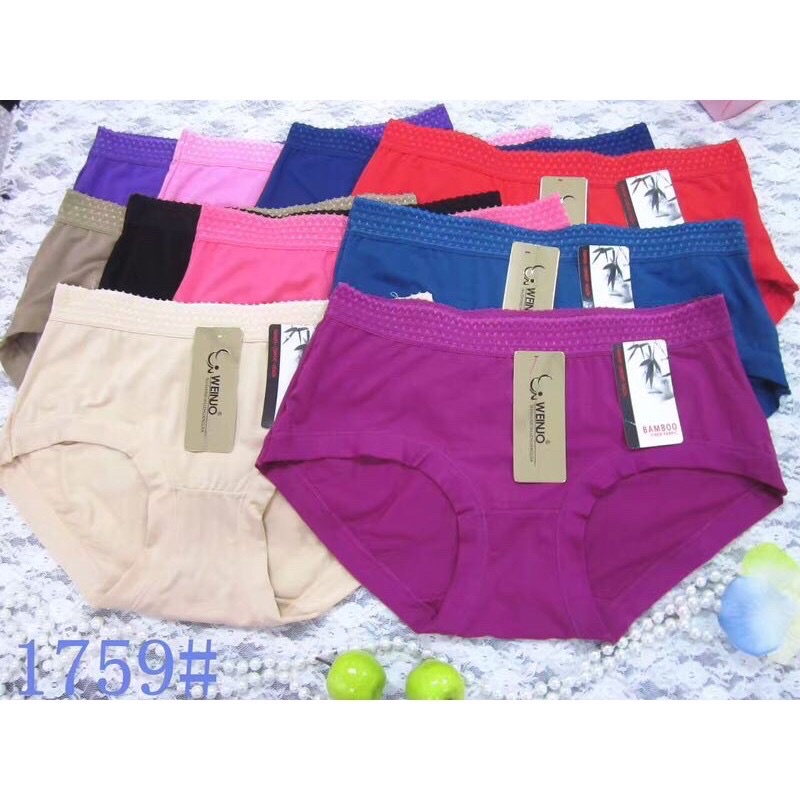 [Q1759] Combo 10 quần lót cotton video thật em tự quay ạ rẻ đẹp đến với Shop bán sỉ áo lót ạ