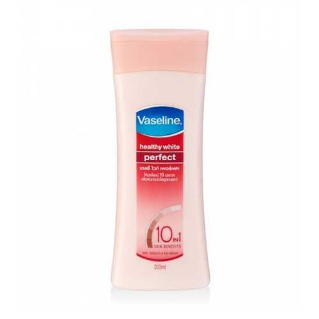 Sữa dưỡng thể trắng da Vaseline Healthy White Perfect 10 200ml