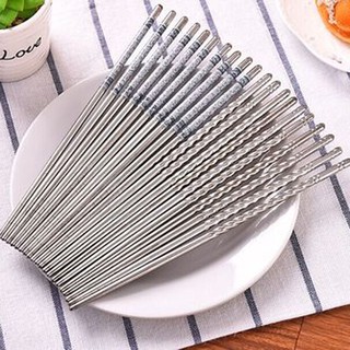Set 5 Đôi Đũa Inox Hàn Quốc