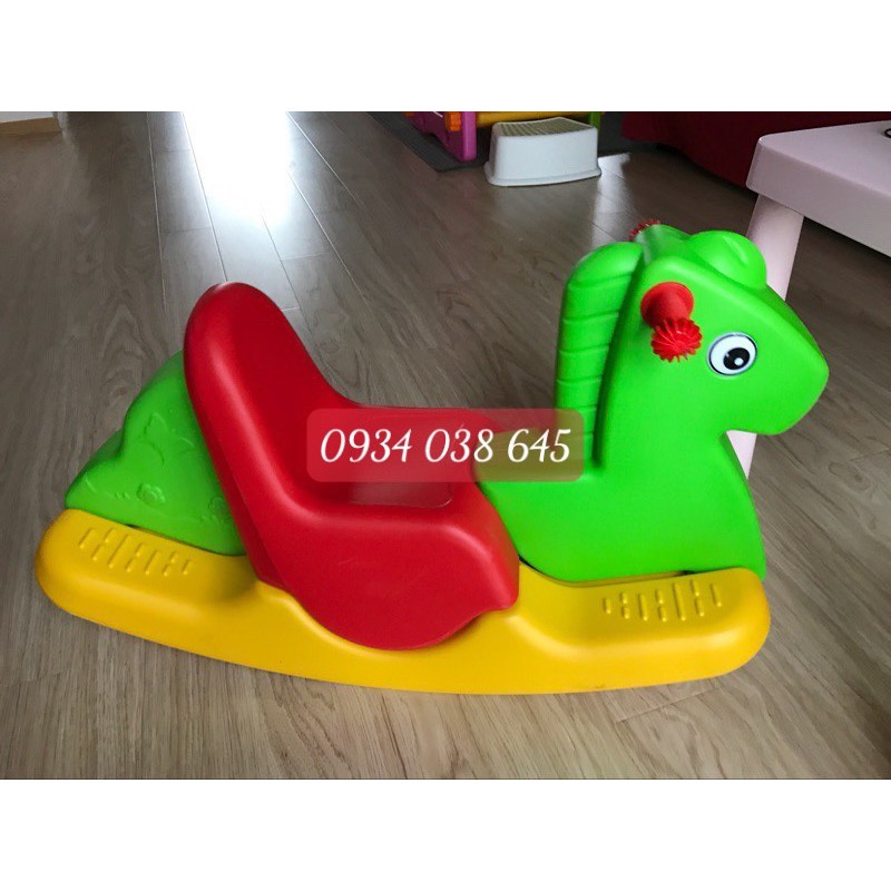 Bập Bênh Nhựa Hình Con Ngựa Cho Bé, Hàng 3 khối nhập khẩu cao cấp