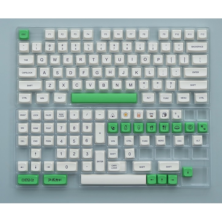 Nút bàn phím keycap XDA Milk Avocado giá rẻ 136 nút filco, leopold, ikbc, nj68, keychron