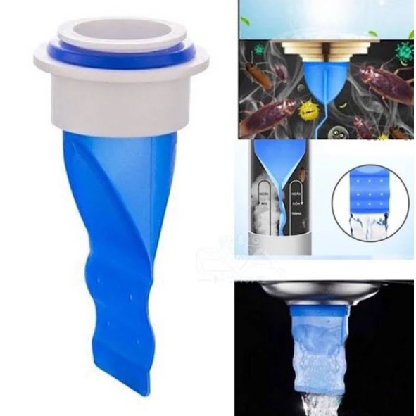 Bộ Van Ngăn Mùi Hôi Cống Kèm Nắp Nhựa, Phụ Kiện Phễu Cao Su Silicon Lắp Thoát Sàn Nhà Tắm Phòng Vệ Sinh Chống Côn Trùng