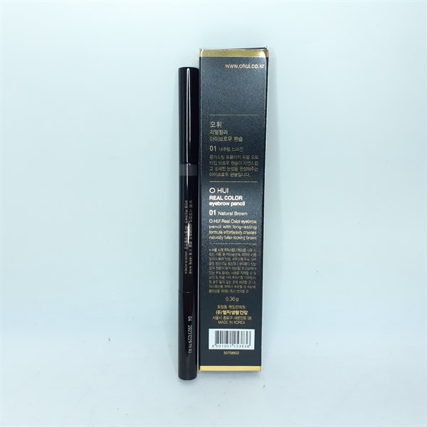 Chì mày Ohui Real Color Eyebrow Pencil # 01 Natural Brown