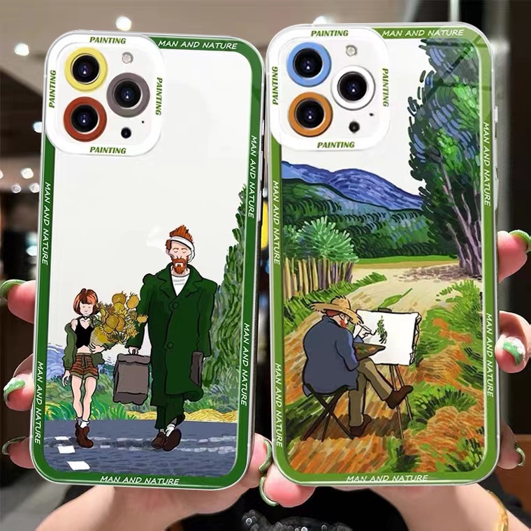Mới Ốp Điện Thoại TPU Silicon Mềm Trong Suốt In Họa Tiết Thời Trang Dành Cho iPhone 11 13 12 Pro MAX XR X XS MAX 7 8 Plus 6 6s Plus