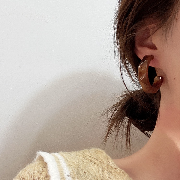 Khuyên Tai Vòng Tròn Bằng Acrylic Thời Trang Phong Cách Cổ Điển Dành Cho Nữ 2022