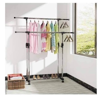 GIÀN PHƠ quần áo  2 TẦNG INOX