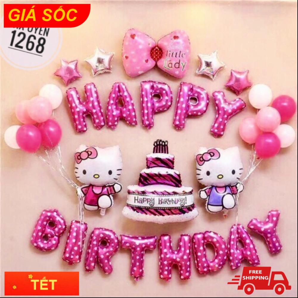 Set trang trí sinh nhật (như hình) + Quà tặng