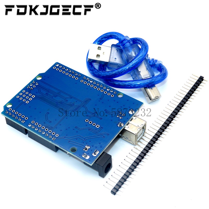 One Bảng Mạch Phát Triển UNO R3 CH340G + MEGA328P Chip 16Mhz Cho Arduino UNO R3 + Cáp USB