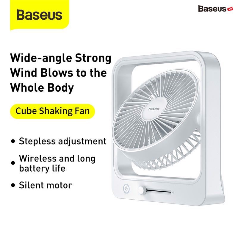 - Quạt mini để bàn Baseus Cube Shaking Fan gây ấn tượn mạnh mẻ với mọi người ngay từ cái nhìn đầu tiên . Sản phẩm sở hữu | BigBuy360 - bigbuy360.vn