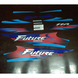 Bộ tem xe máy Future 1 màu xanh dương