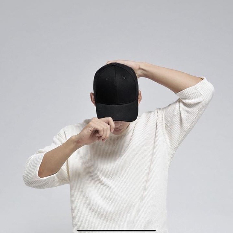 Nón Kết Kaki Trơn Màu Đen Bao Ngầu