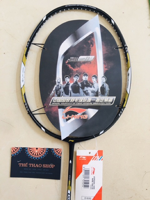 Vợt Khung Cacbon Li-ning cao cấp 3 QUÀ TẶNG (1 lần căng cước + 1 cuốn cán vợt chống trượt + bao đựng vợt cao cấp)