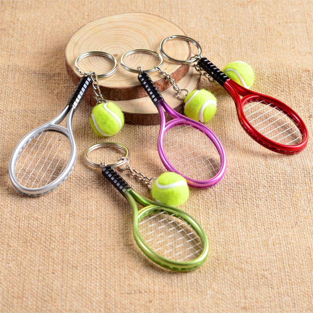 Móc Khóa Gắn Mặt Hình Vợt Tennis Mini Dễ Thương 17162