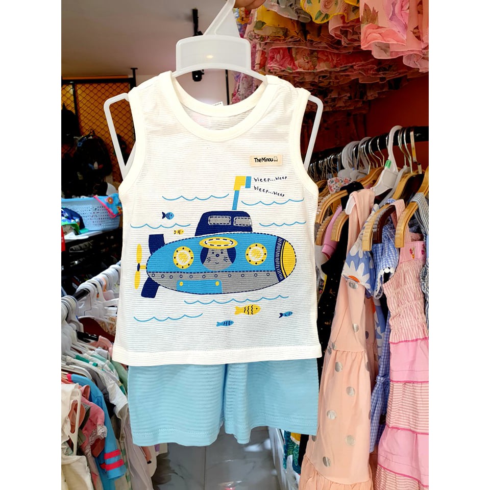 Bộ Cotton tre sát lách xuất Hàn