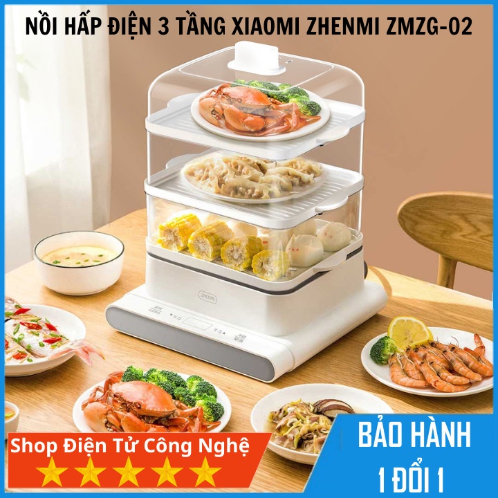 Nồi hấp điện Xiaomi máy hấp điện 3 tầng Zhenmi ZMZG-02