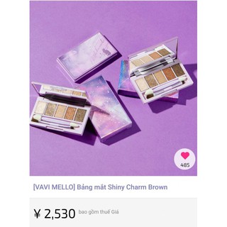 Bảng phấn mắt nhũ Vavi Mello Shiny Eye Palette 5g