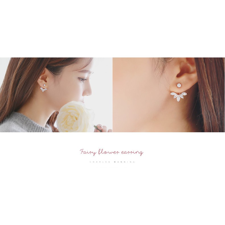Khuyên Đá Acrylic Daisy xinh xắn sale siêu rẻ
