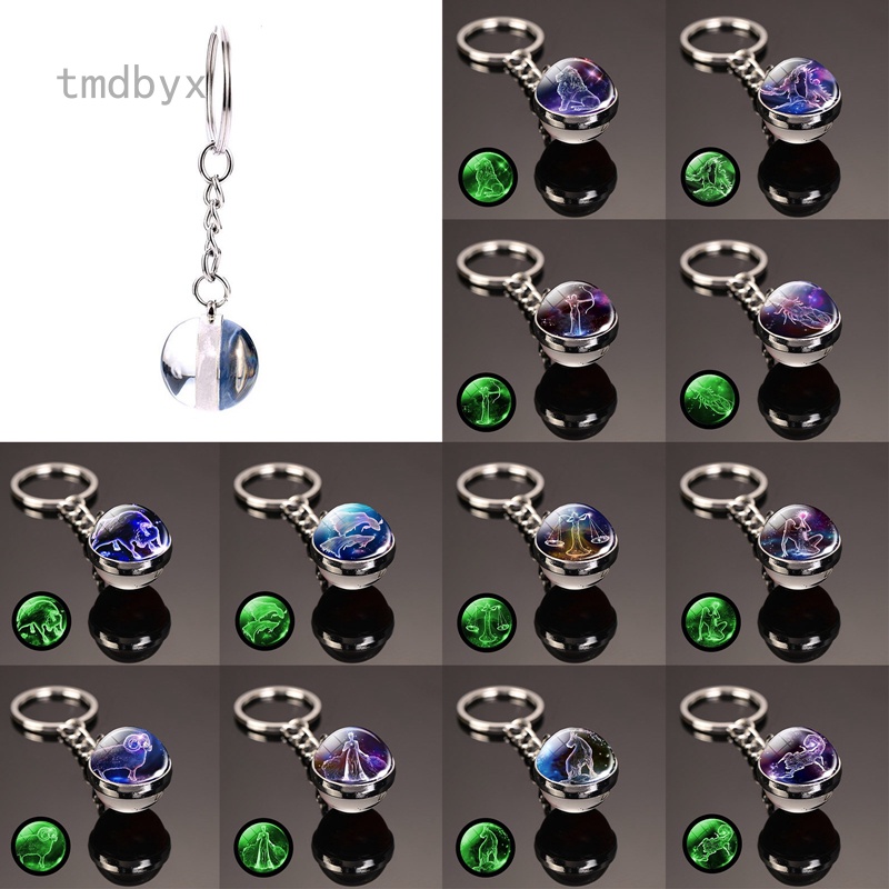 Tmdbyx Móc Khóa Hình 12 Cung Hoàng Đạo Phát Sáng Trong Bóng Kính