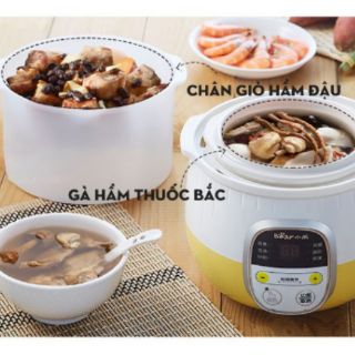 NỒI NINH HẦM CÁCH THỦY NẤU CHÁO BEAR DDZ-B08C1/SUBE 001