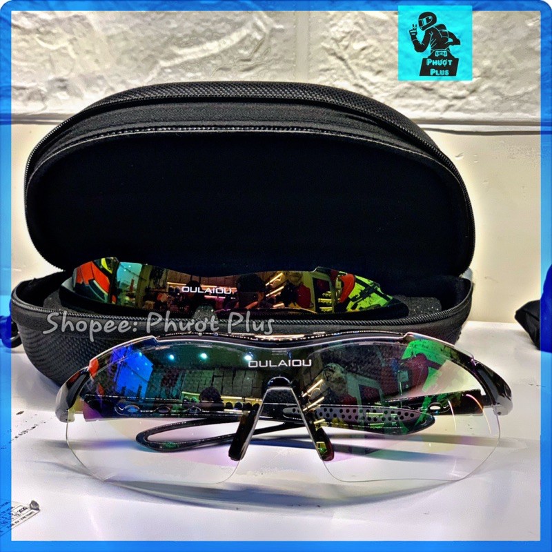 Kính Đi Phượt OULAIOU 5 Trong 1 - Chống nắng, tia uv, đi đêm, đi ngày | BigBuy360 - bigbuy360.vn