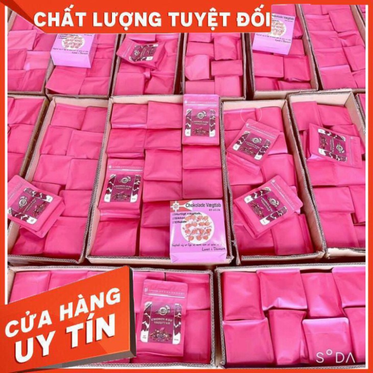 Kẹo socola giảm cân Chokolade Vaegttab, bản mới màu hồng