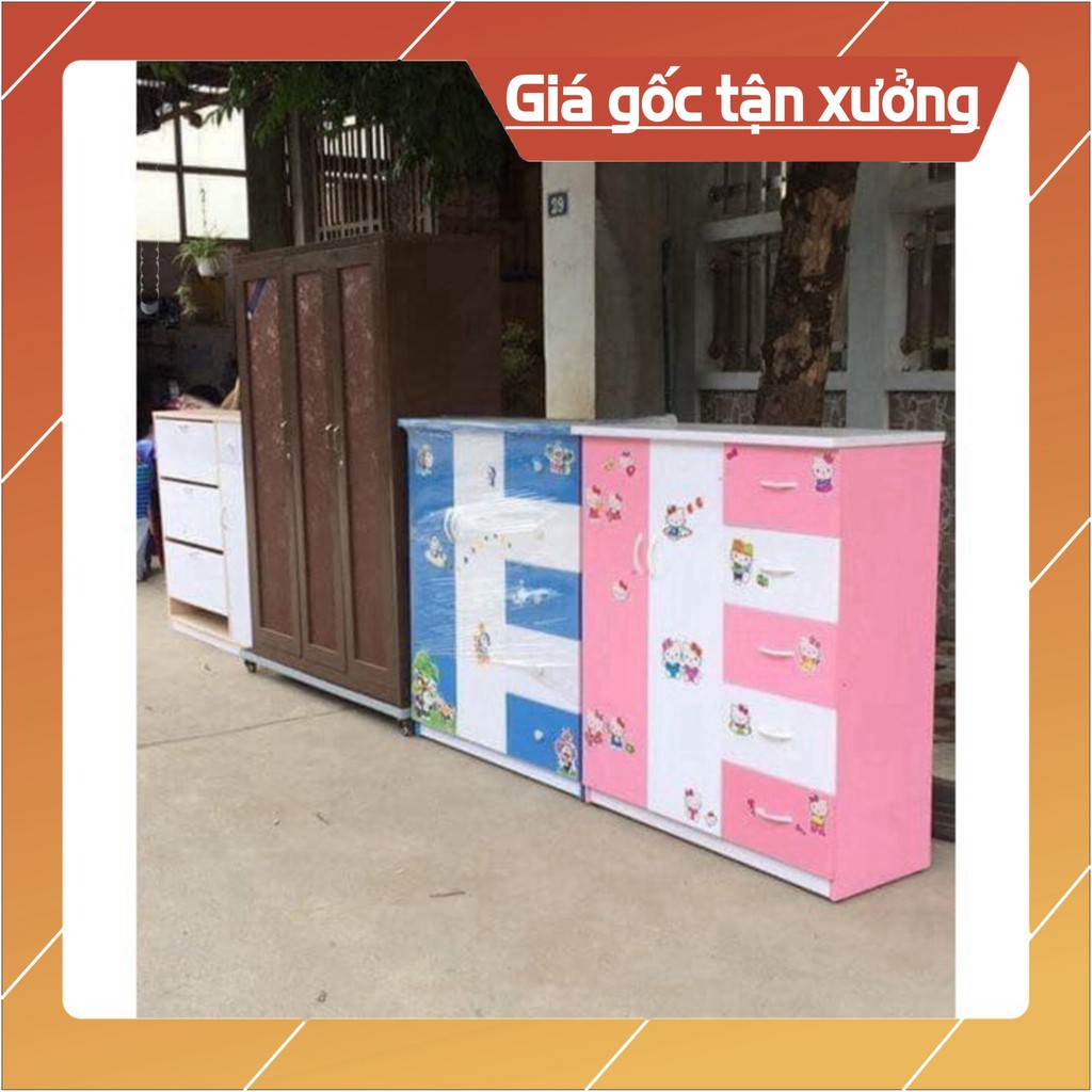 [Chỉ ship Hà Nội] Tủ nhựa Trẻ em 2 cánh 5 ngăn  kéo chất liệu nhựa Đài Loan kích thước cấp _ Free ship Hà nội inbox..