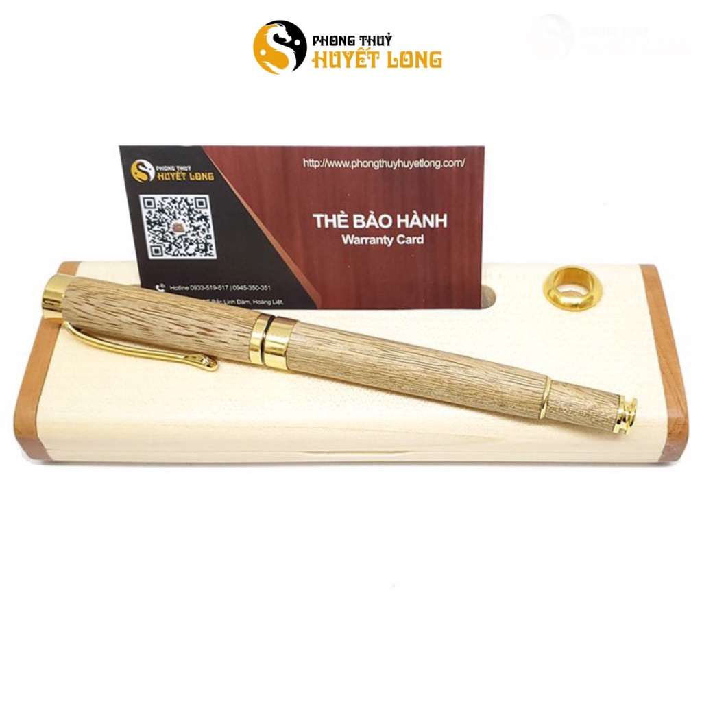Bút Gỗ Trầm Hương Tốc Cao Cấp, Sang Trọng, Đẳng Cấp, Tặng Kèm Hộp Bút Gỗ