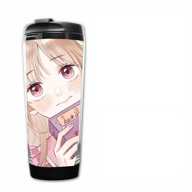 Bình nhựa đựng nước in hình VỤNG TRỘM KHÔNG THỂ GIẤU - Tình Yêu Thầm Kín manhua tiện lợi để đồ uống xinh xắn