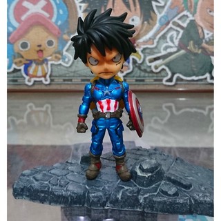 Mô hình chibi nhân vật One Piece cosplay Marvel