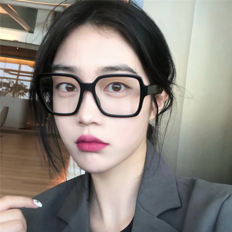 Mắt kính gọng lớn chống ánh sáng xanh phong cách Hàn Quốc thời trang