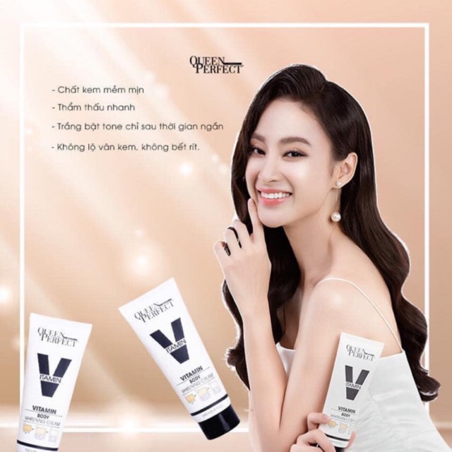 KEM Ủ DƯỠNG TRẮNG DA TOÀN THÂN [ HIỀN QUEEN PERFECT ] TẶNG KÈM KEM Ủ MÔI