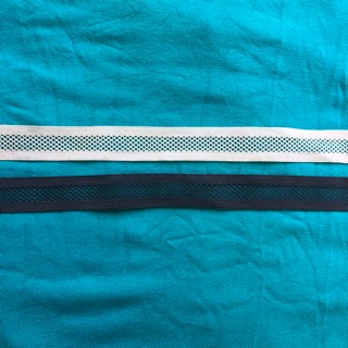1 Mét Dây Thun Kiểu Thể Thao Viền Quần Áo, Viền Sport Bra, Viền Quần Chip 2 Màu Xám / Kem Bản 2F (2cm) Hàng Công Ty