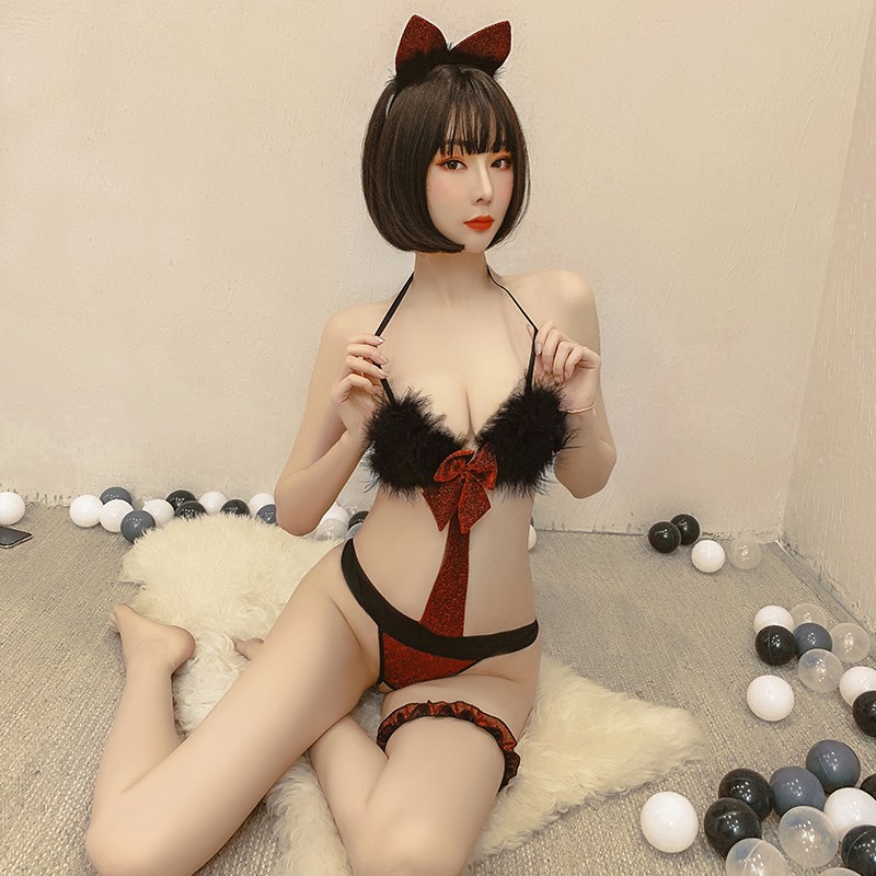 Đồ ngủ sexy FREE SHIP lông đuôi tai mèo quyến rũ