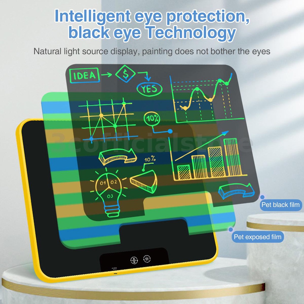Bảng Viết Điện Tử Thông Minh Màn Hình LCD 18 "Hai Trong Một