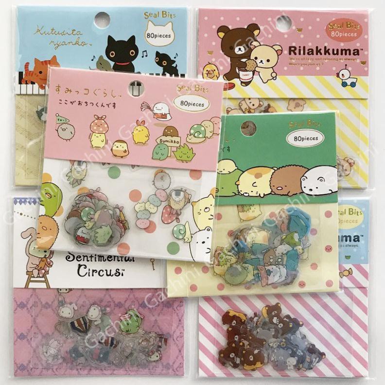 80 sticker động vật mini đáng yêu chống thấm chống nước - VPP Trí Tuệ