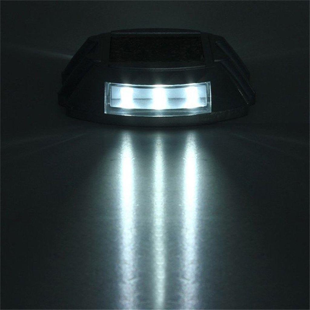 IVORY Đèn LED 6 Bóng Năng Lượng Mặt Trời Hình Vuông Bằng Nhôm