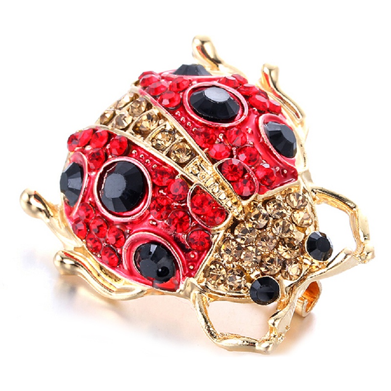 Ghim Cài Áo Hình Côn Trùng Đính Pha Lê Phong Cách Vintage