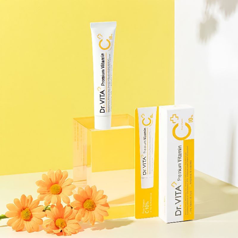 Kem dưỡng và tinh chất cho da Dr.Vita Premium Vitamin C 10% - Kem xóa nám , tàn nhang Dr.Vita