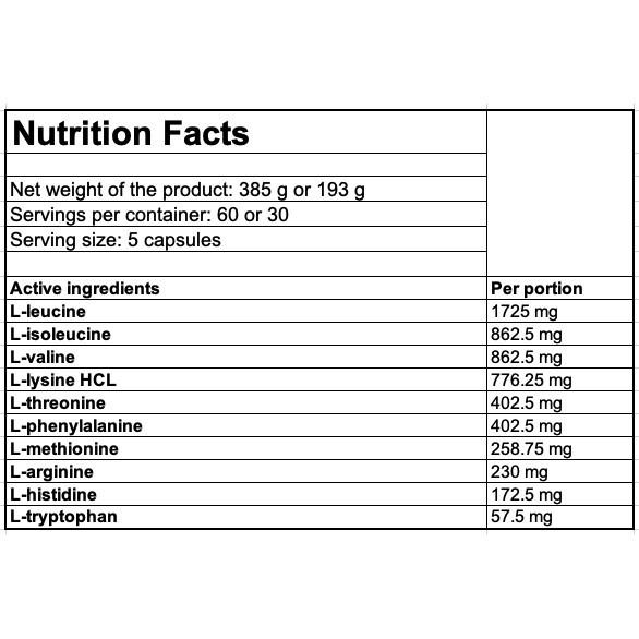 OstroVit Supreme EAA 1150 mg - Amino Thiết Yếu Hỗ Trợ Phát Triển Cơ Dạng Viên - 300 viên