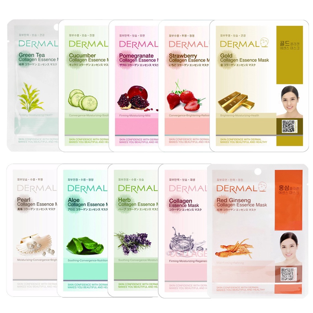 Mặt nạ giấy dưỡng da Dermal miếng 23g
