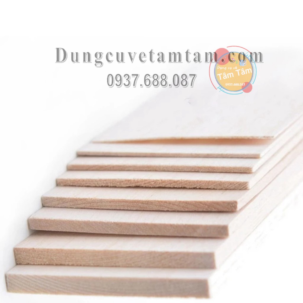 [ TÂM TÂM ]-Gỗ Basa làm mô hình, Gỗ Ba sa nhẹ làm mô hình bản rộng 10cm -Mô Hình