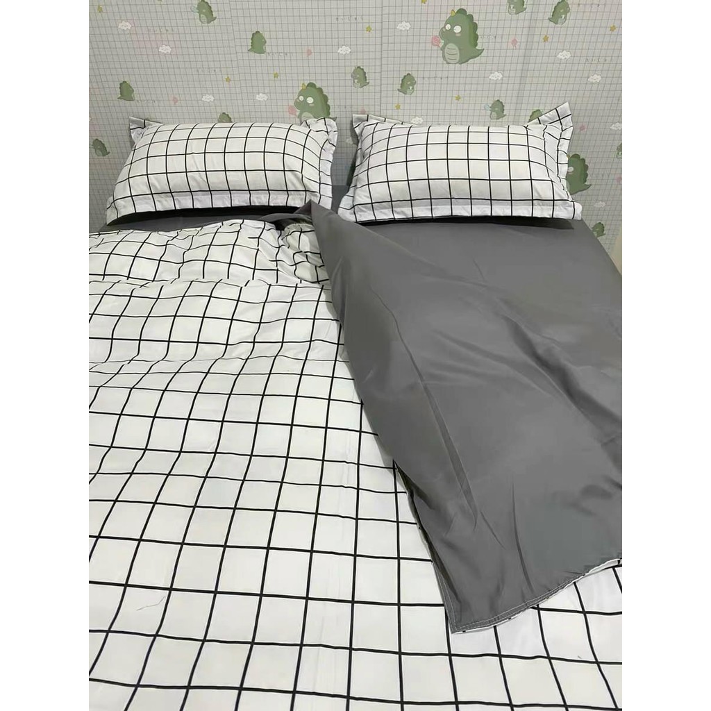 Bộ chăn ga gối Cotton Poly nhập khẩu - chăn ga gối họa tiết đáng yêu (Miễn Phí Bo Chun Toàn Bộ)