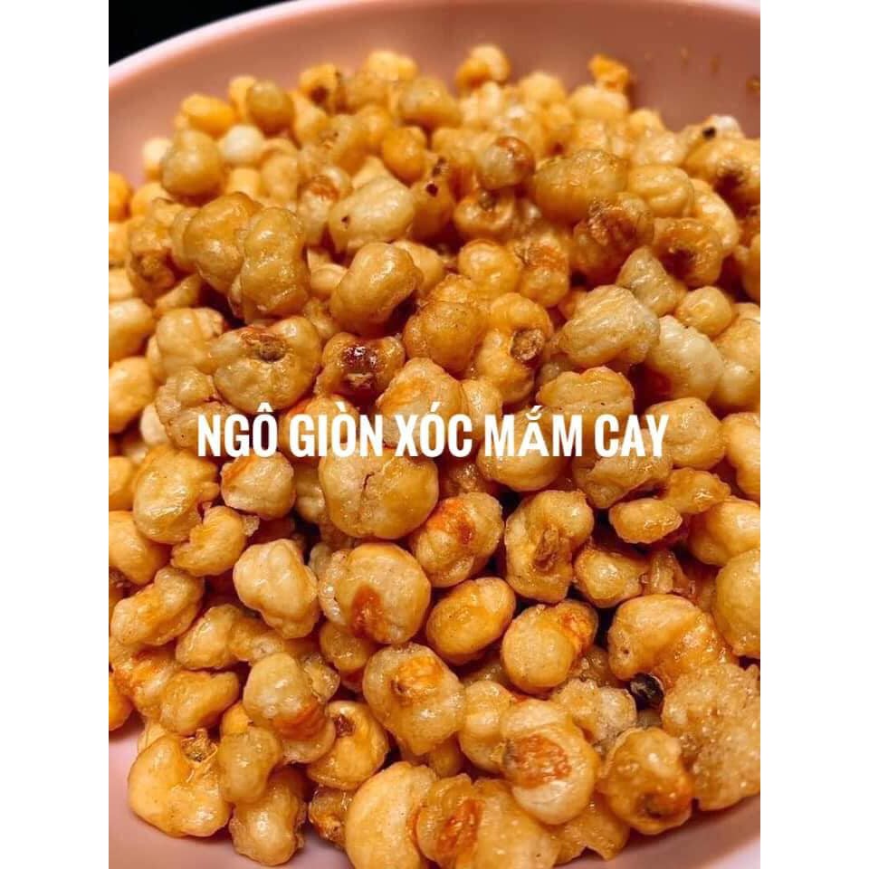 Ngô giòn xóc mắm cay hộp 500g.