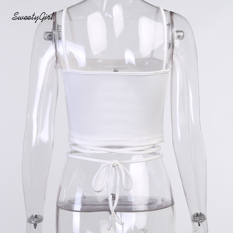 Áo tank top hoạ tiết hoa thêu phong cách punk