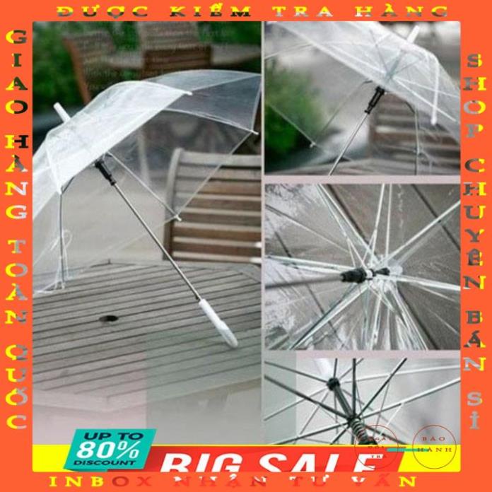 (Loại 1,đường kính ô 95cm, dài 70cm) Ô trong suốt Hàn Quốc che mưa, chụp ảnh sống ảo jluusy